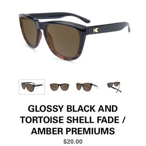 GLOSSY BLACK & TORTOISE SHELL FADE /AMBER PREMIUMS